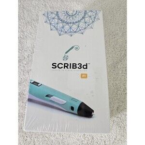 SCRIB3D P1 3D Printing Pen with Display - Includes 3D Pen, 3 Starter Colors: NEW